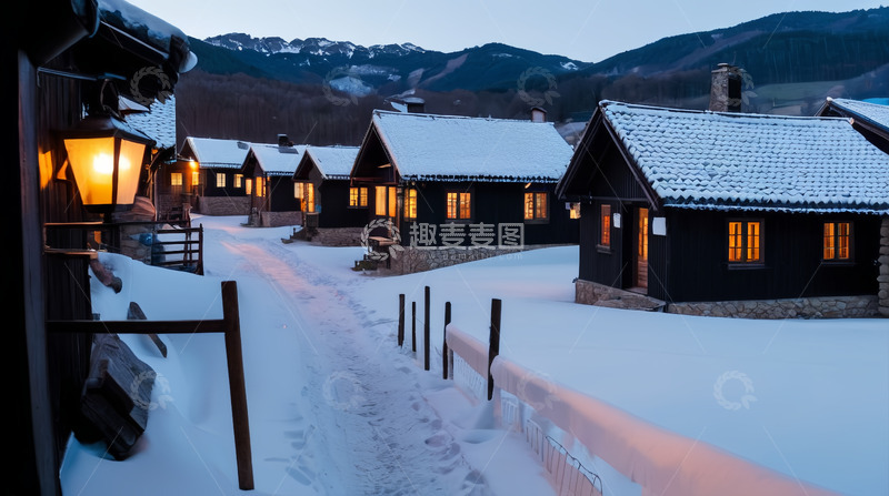 高清大图下载【趣麦麦图】村庄人间烟火