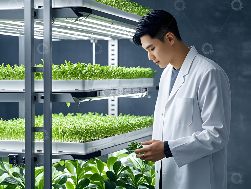 高清大图下载【趣麦麦图】农业科学研究人员摄影图