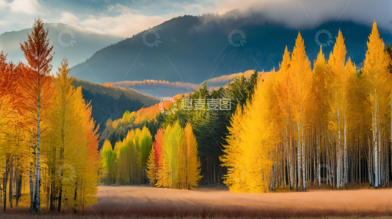 高清大图下载【趣麦麦图】-金色的秋天高清