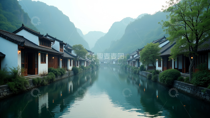 高清大图下载【趣麦麦图】江南水乡风景