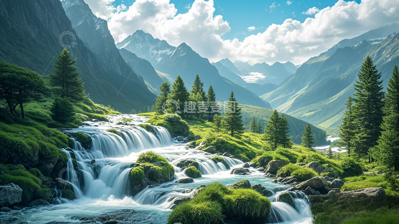 高清大图下载【趣麦麦图】大山上的云雾