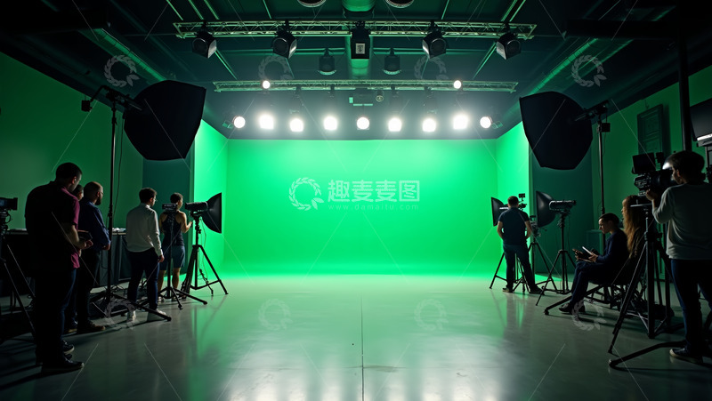 高清大图下载【趣麦麦图】忙碌的摄影棚