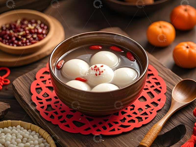 高清大图下载【趣麦麦图】一碗汤元美食摄影图