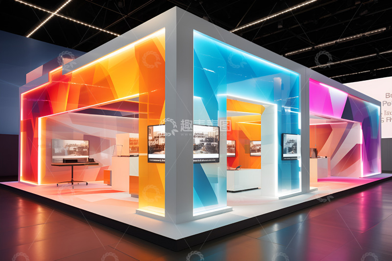 高清大图下载【趣麦麦图】科技商务高端展台