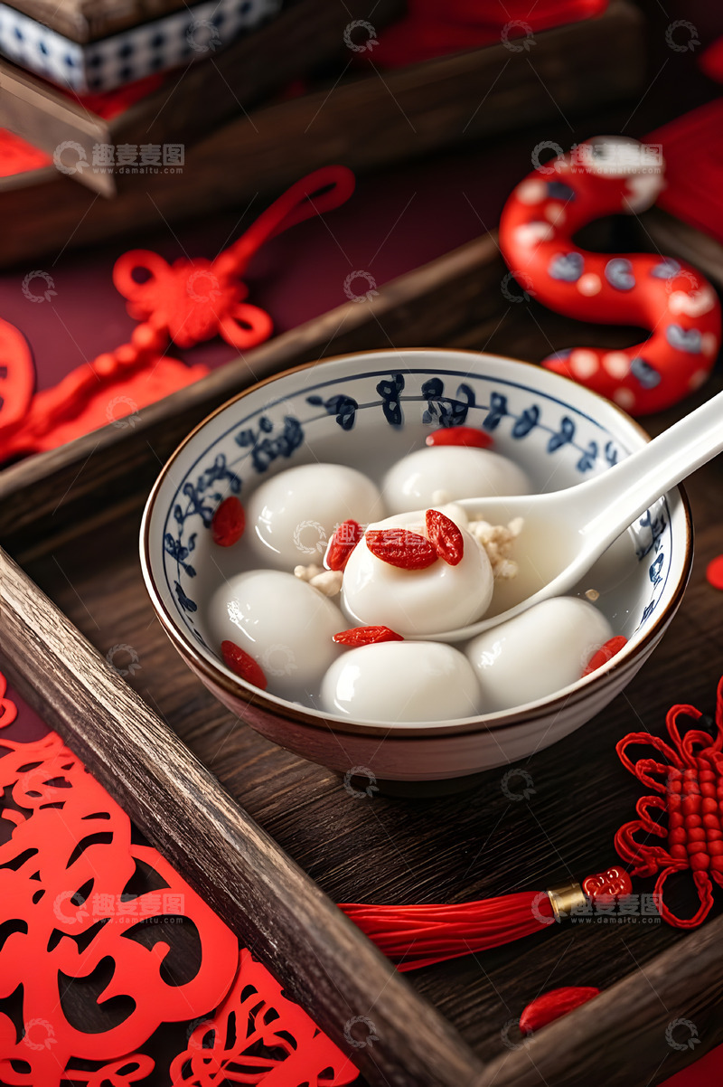 高清大图下载【趣麦麦图】蛇年元宵节美食摄影图