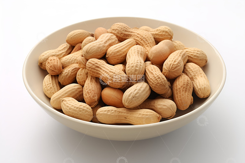 高清大图下载【趣麦麦图】一盘带壳的花生