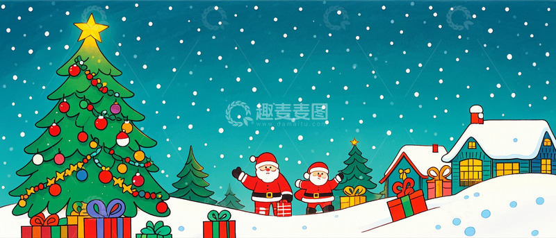 圣诞节圣诞树圣诞老人