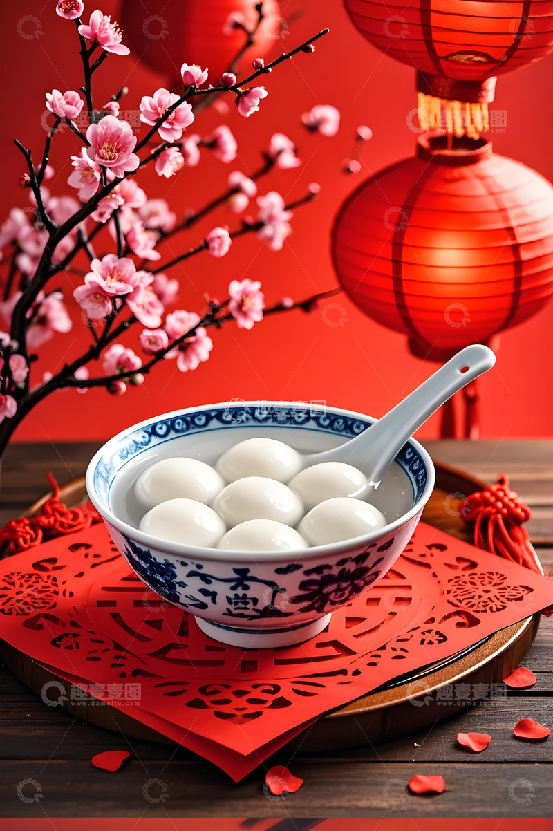高清大图下载【趣麦麦图】元宵佳节摄影背景图