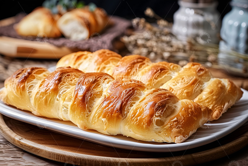 高清大图下载【趣麦麦图】一盘毛毛虫面包