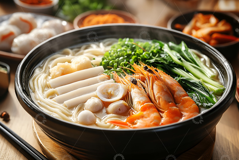 高清大图下载【趣麦麦图】一碗美味的海鲜面