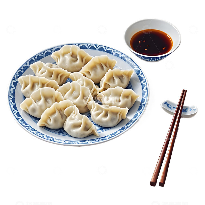 高清大图下载【趣麦麦图】一盘饺子美食素材
