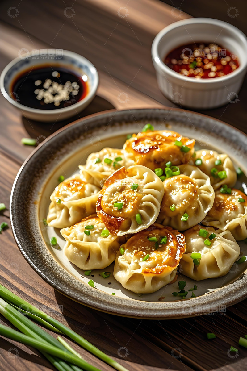 高清大图下载【趣麦麦图】中华美食煎饺摄影图