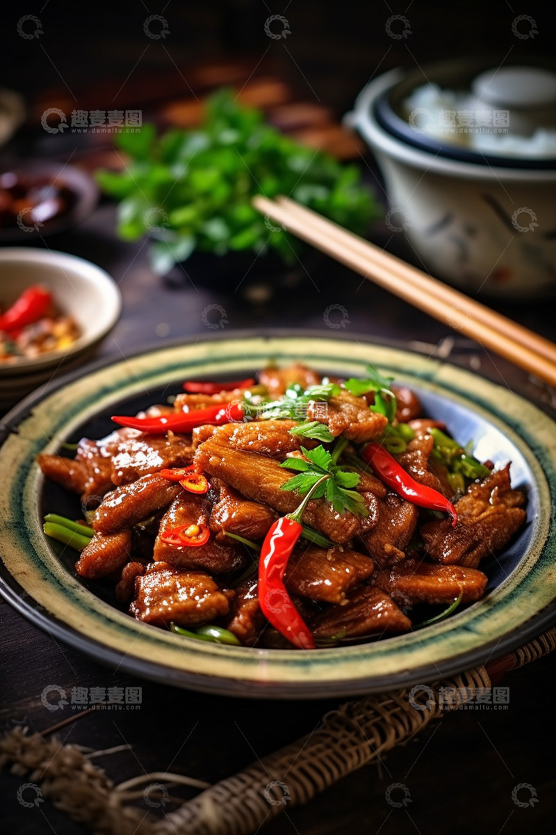 高清大图下载【趣麦麦图】农家美味小炒肉