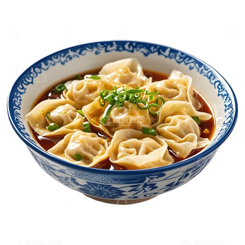 高清大图下载【趣麦麦图】一碗馄饨美食摄影图