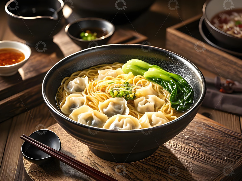 高清大图下载【趣麦麦图】广东美食云吞面摄影图