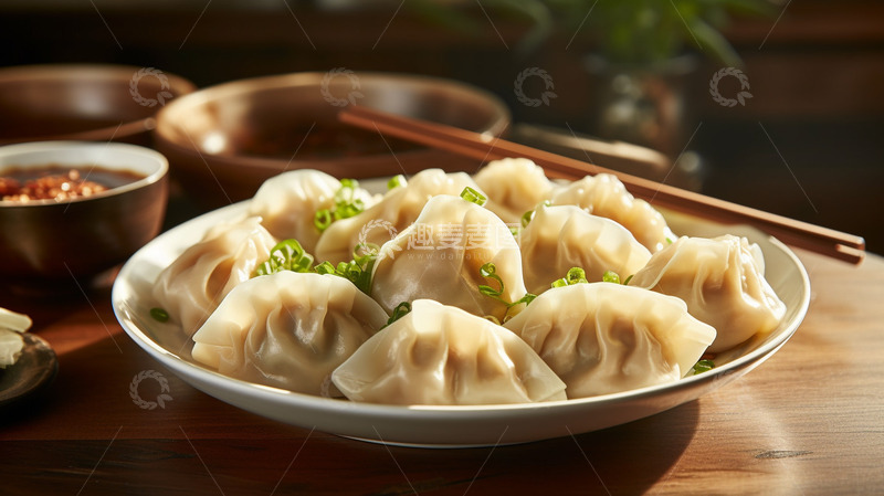 高清大图下载【趣麦麦图】北方年味饺子