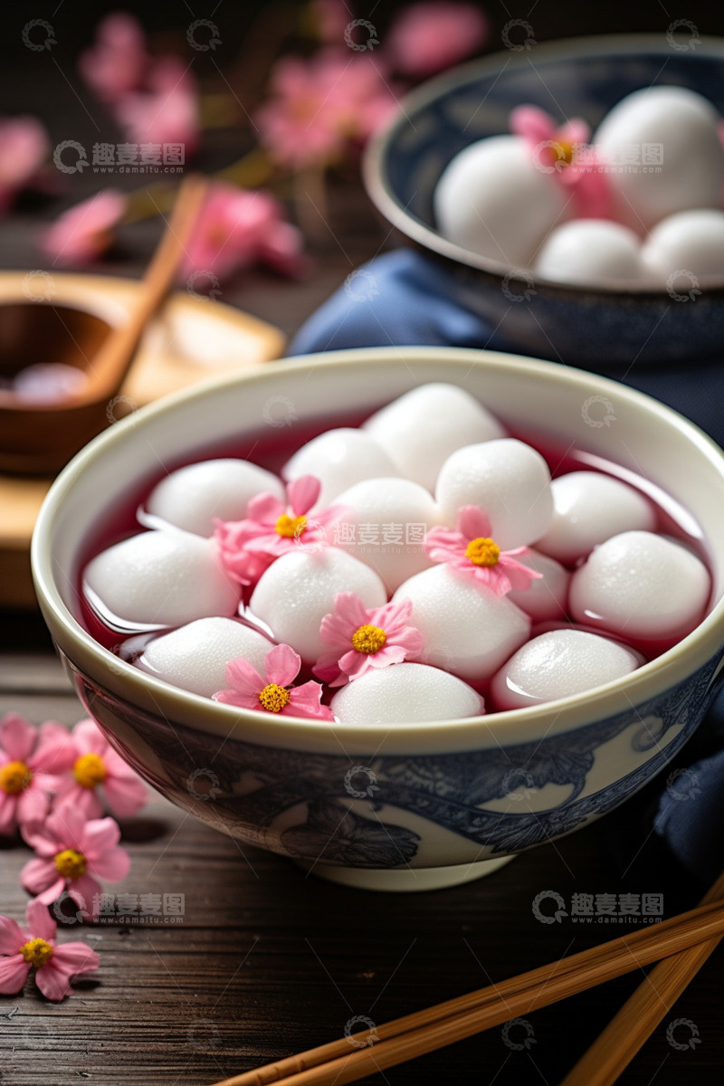 高清大图下载【趣麦麦图】南方冬至美味汤圆