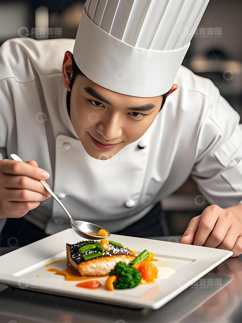 高清大图下载【趣麦麦图】正在装饰制作好的美食摄影图