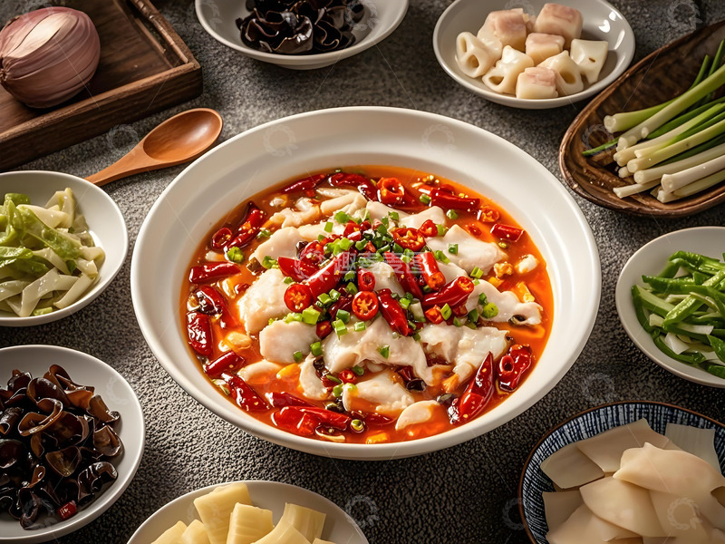 高清大图下载【趣麦麦图】香辣鱼片美食摄影川味美食