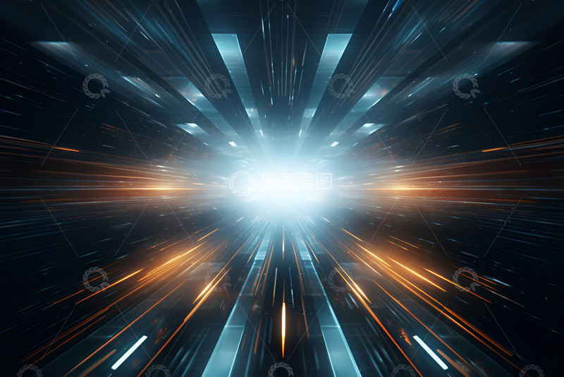 高清大图下载【趣麦麦图】科幻线条背景