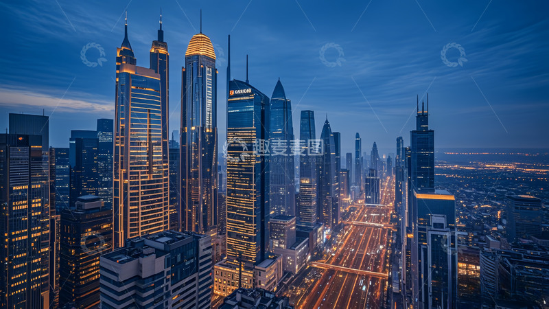 高清大图下载【趣麦麦图】城市的高楼大厦