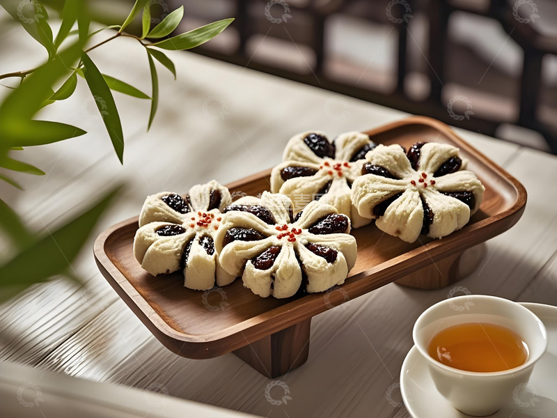 高清大图下载【趣麦麦图】枣泥酥中式传统糕点摄影图