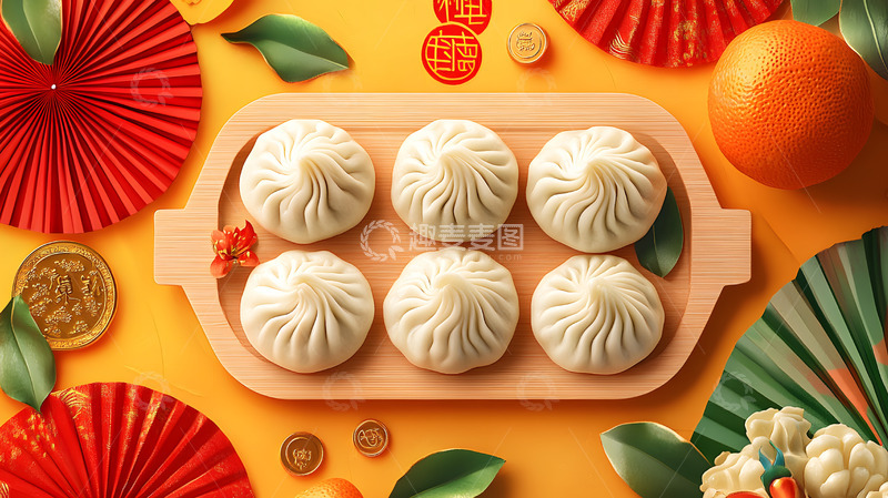 高清大图下载【趣麦麦图】窗边摆放的年夜饭美味与温馨