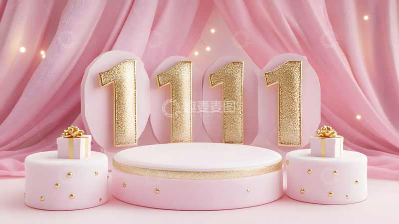 高清大图下载【趣麦麦图】双十一展台装饰