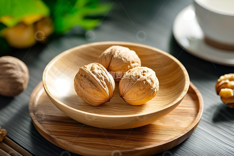 高清大图下载【趣麦麦图】一盘坚果核桃