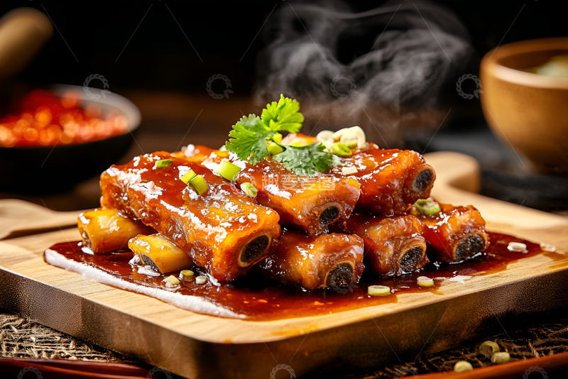 高清大图下载【趣麦麦图】一盘红烧排骨