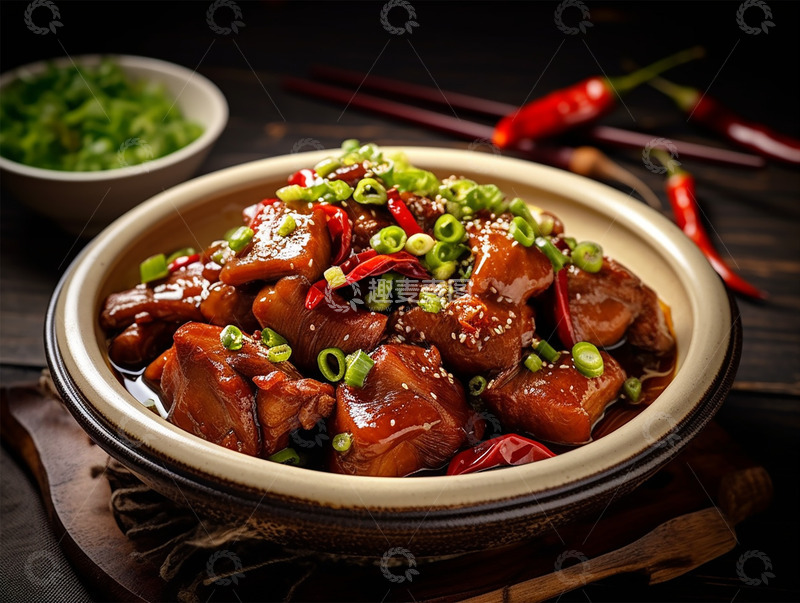 高清大图下载【趣麦麦图】好吃的卤味猪蹄