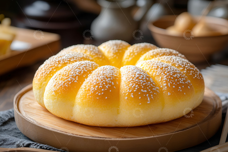 高清大图下载【趣麦麦图】一盘松软的面包