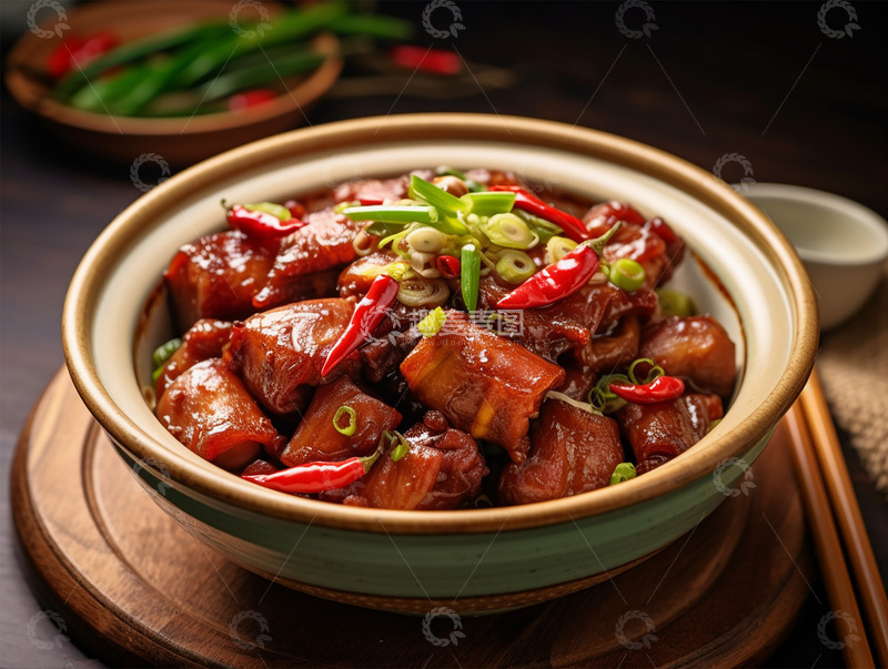高清大图下载【趣麦麦图】酱香红烧猪蹄