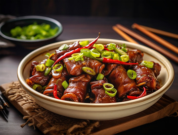 美味的青椒炒大肉丝