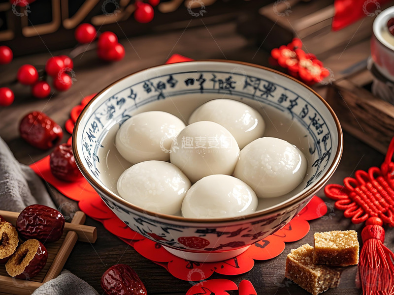 高清大图下载【趣麦麦图】一碗节日美食元宵摄影图