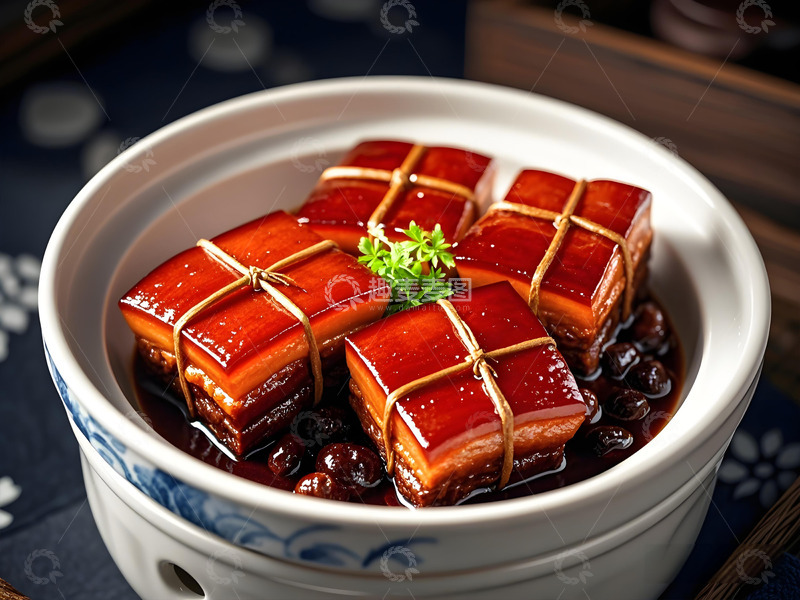 高清大图下载【趣麦麦图】东坡肉美食炖肉摄影图