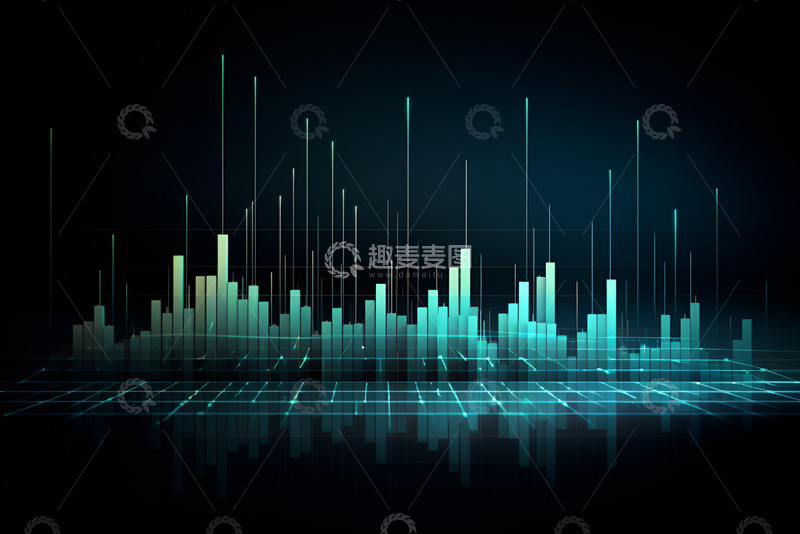 高清大图下载【趣麦麦图】科技数据柱状图