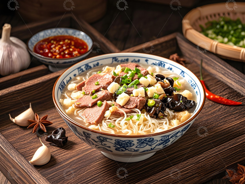 高清大图下载【趣麦麦图】羊肉泡馍西安小吃摄影图