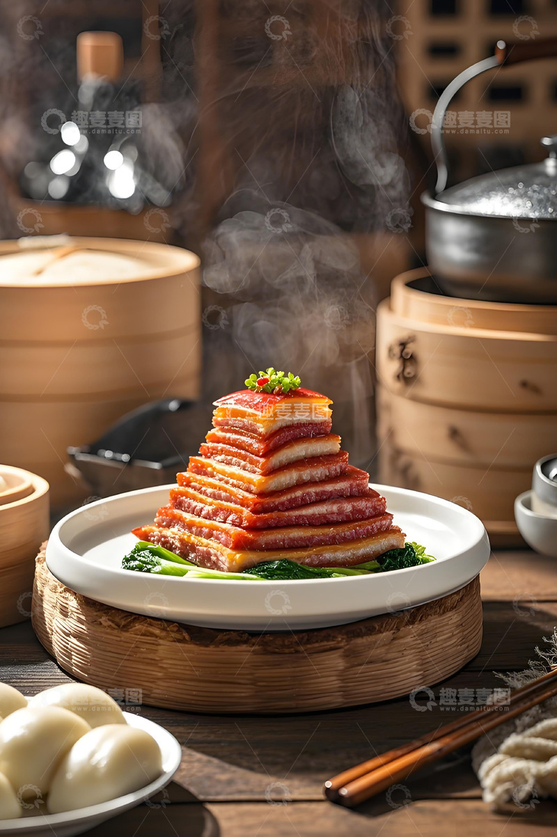 高清大图下载【趣麦麦图】宝塔肉美食摄影图