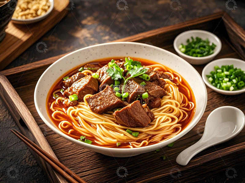 高清大图下载【趣麦麦图】红烧牛肉面美食摄影图