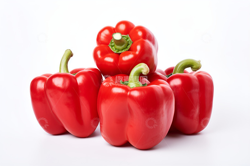 高清大图下载【趣麦麦图】桌子上放着红色圆椒
