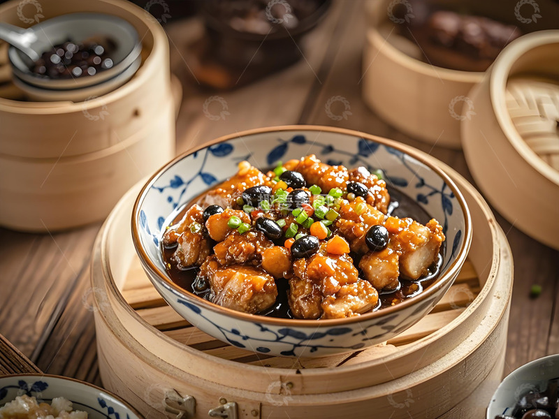 高清大图下载【趣麦麦图】豉汁蒸排骨美食摄影图