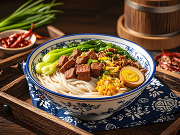 一碗花溪牛肉粉摄影图