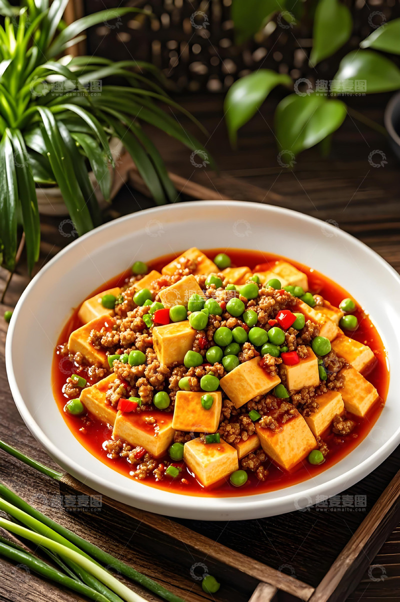 高清大图下载【趣麦麦图】麻婆豆腐美食摄影图