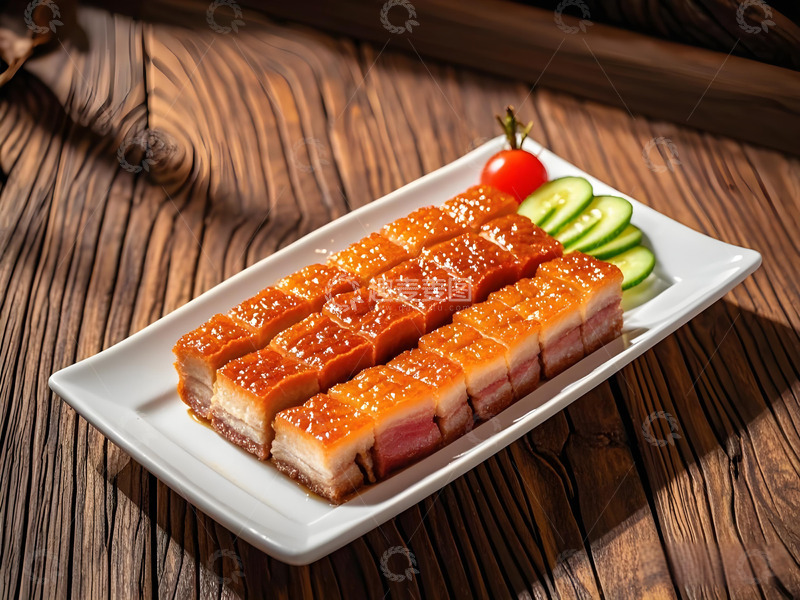 高清大图下载【趣麦麦图】广式脆皮烧肉摄影图