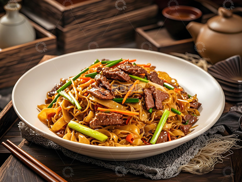 高清大图下载【趣麦麦图】干炒牛河美食摄影图