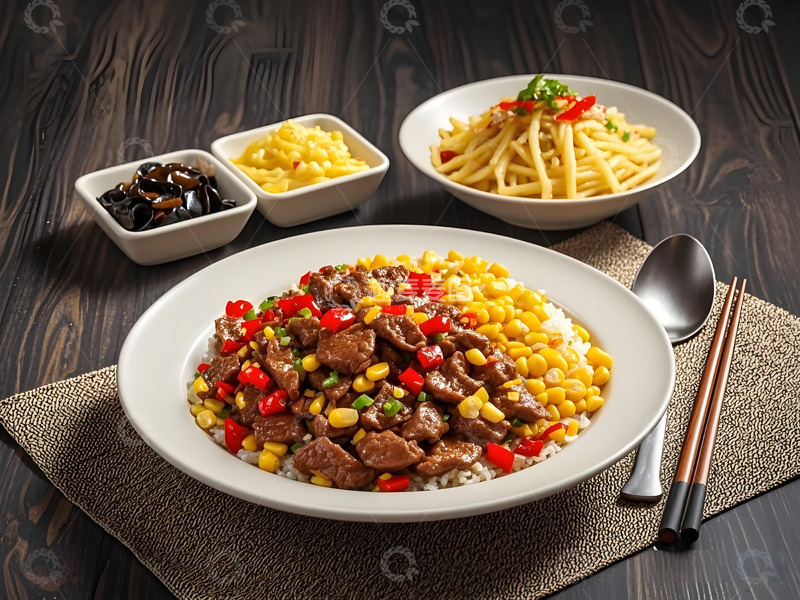 高清大图下载【趣麦麦图】小炒黄牛肉美食摄影图