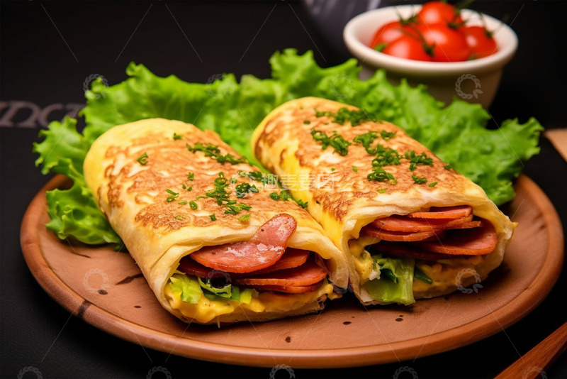 高清大图下载【趣麦麦图】美味的煎饼果子