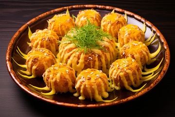 美味的油炸丸子