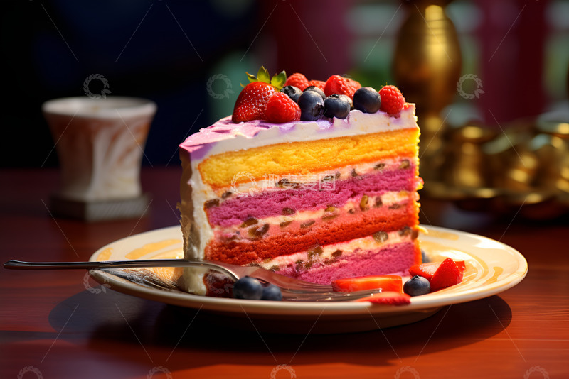 高清大图下载【趣麦麦图】一盘彩色蛋糕